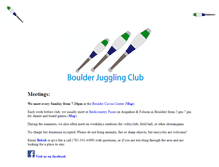 Tablet Screenshot of boulderjuggling.com